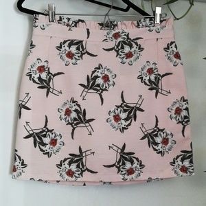 Topshop daisy print skirt